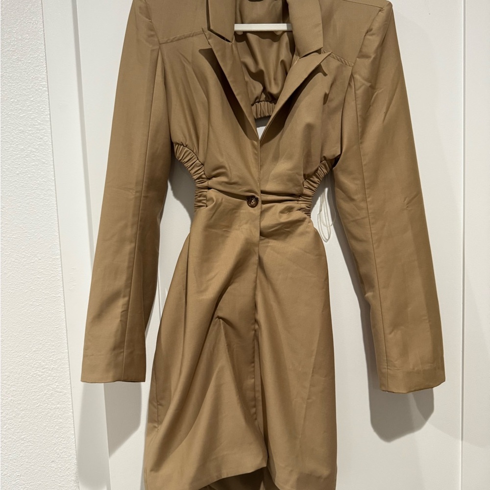 Elegant Tan Women's Dress